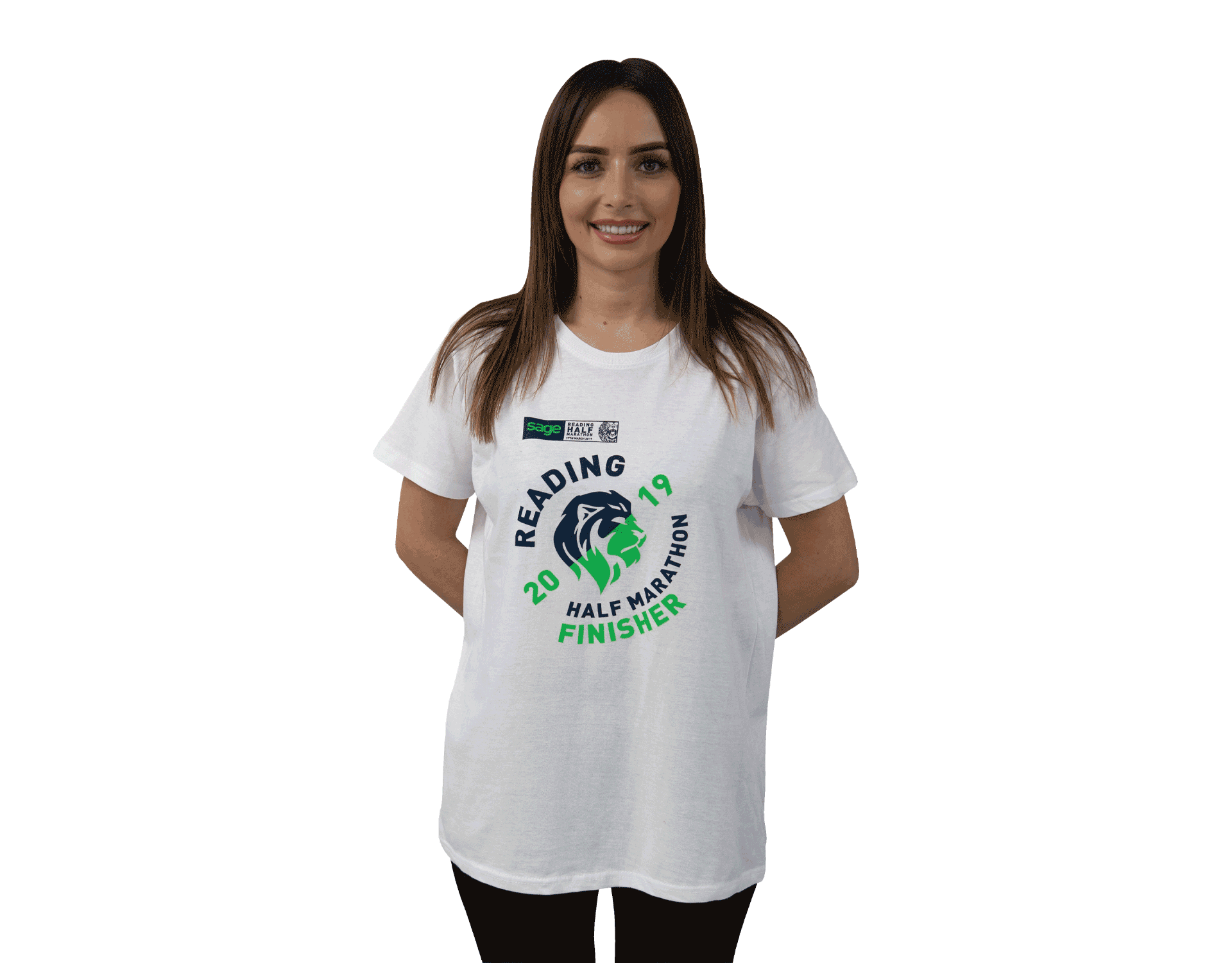 Roly Atomic White Unisex Cotton Event T-shirt | Running Imp